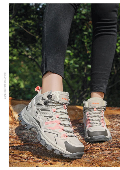 New Women Men Hiking Shoes Outdoor Trekking Sports Climbing Camping Boots Non-Slip Waterproof Walking Jogging Trainers Sneakers