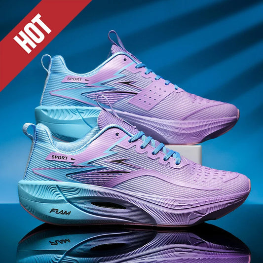Running Shoes Carbon Board Speciality Marathon Men Sports Breathable Lightweight Women's Comfortable Athletic Nonskid Sneakers