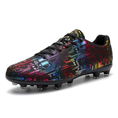 Men's Football Shoes Association Quick Five Up Football Studs, Anti-slip Professional Ultralight Training Football Boots for Turf