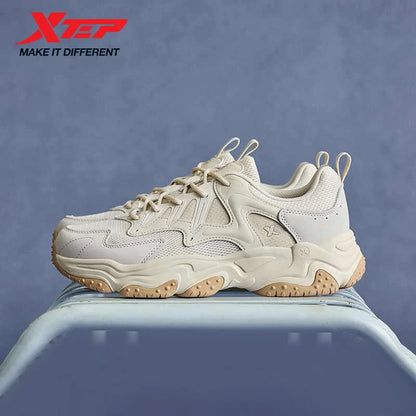 Xtep Casual Shoes 2025 Spring And Summer Lightweight Sports Shoes Thick Sole Fashionable Street Style Sneakers 875319320004