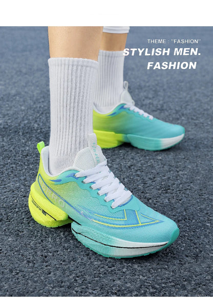 2026 New Men's Sports Running Shoes, Marathon-Ready, Breathable, Lightweight, Comfortable Women's Athletic Sneakers, Jogging Tennis Air Cushion