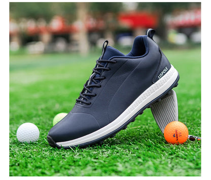 Hot Sale Leisure Golf Shoes Men's Waterproof Golf Spikes Sneakers Professional Non-Slip Golf Trainers Luxury Sports Shoes