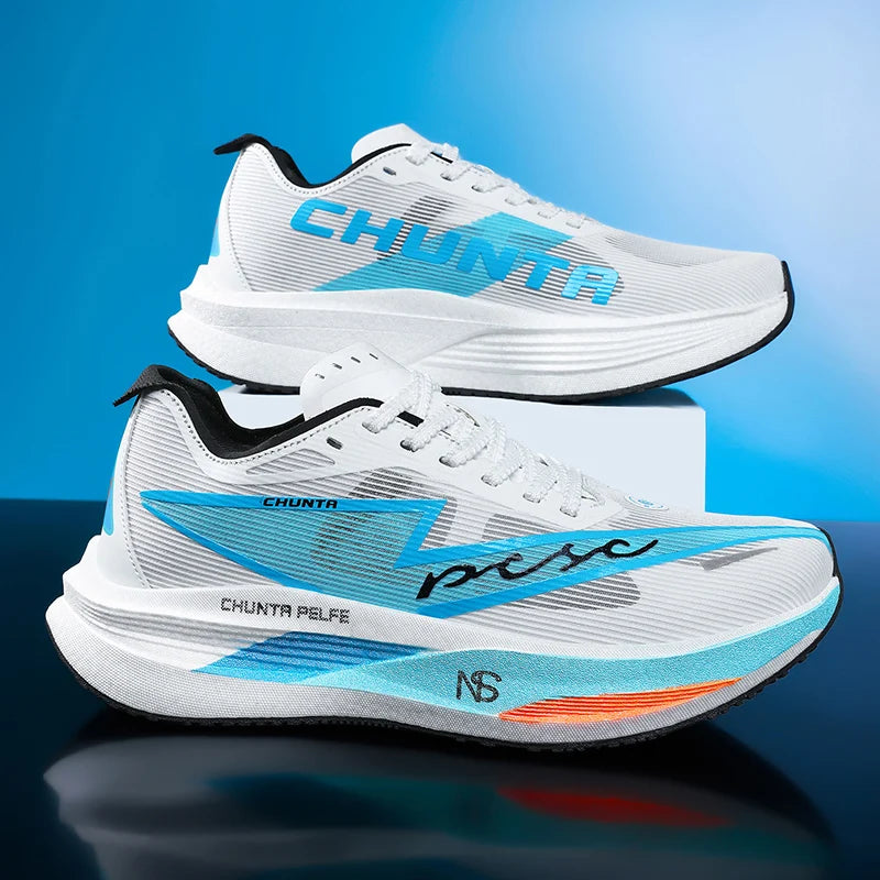 Zapatillas de running con placa de carbono para maratón, para hombre y mujer, deportivas especializadas, transpirables, ligeras y cómodas Chunta