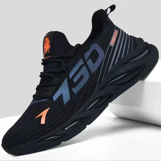 New Summer Mens Breathable Mesh Running Shoes Lightweight Trendy Sports Sneakers for Daily Workout and Outdoor Walking