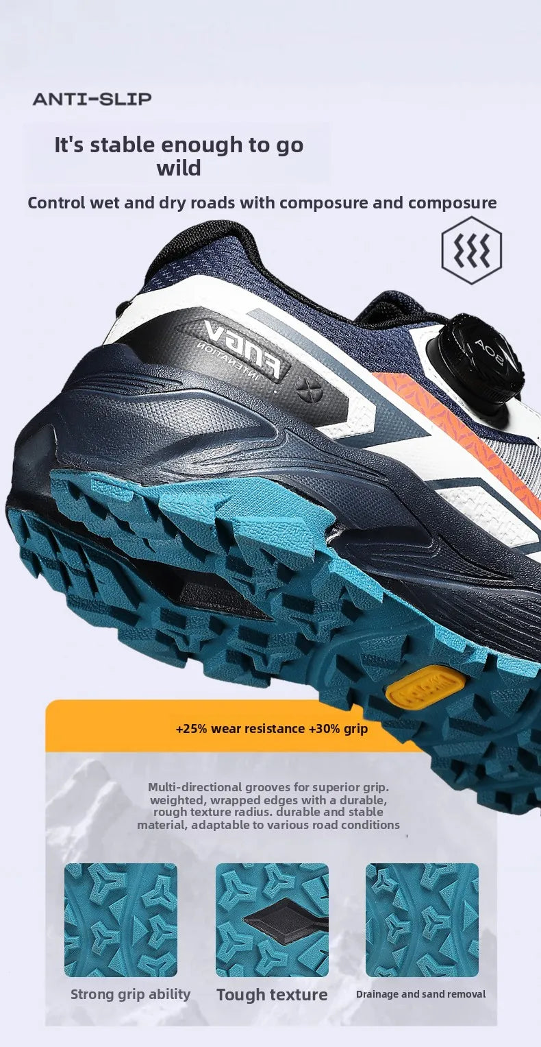 Frühlings- & Sommer-Laufschuhe für Herren – Outdoor-Wanderschuhe, abriebfeste Trailschuhe mit BOA-Verschluss, atmungsaktiver Sport- & Freizeitstil
