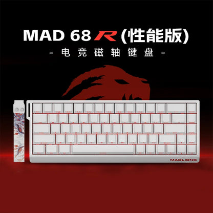Madlions Mad 60He Magnetic Switch Mechanical Keyboard MAD68 Wired Keyboard Mad60he Custom MAD68he E-sports Gamer Keyboard Gifts