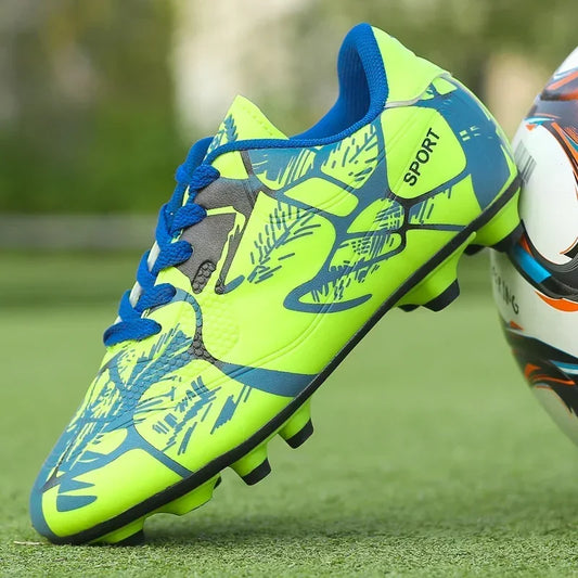 New Men Kids Soccer Shoes Cleats Ultralight Football Boots Boys Non-Slip Grass Adult Professional Training Shoes Drop Shipping