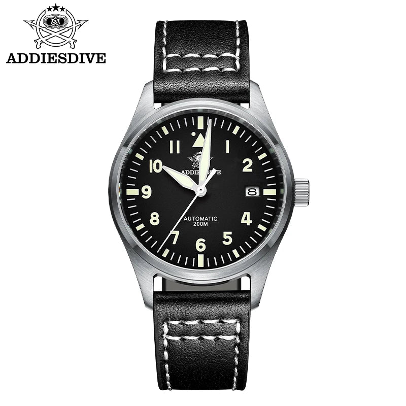 ADDIESDIVE Watch For Men MY-H2 Stainless Steel Classics Mechanical Watches NH35 200m Diving Luminous Analog Watch Reloj Hombre