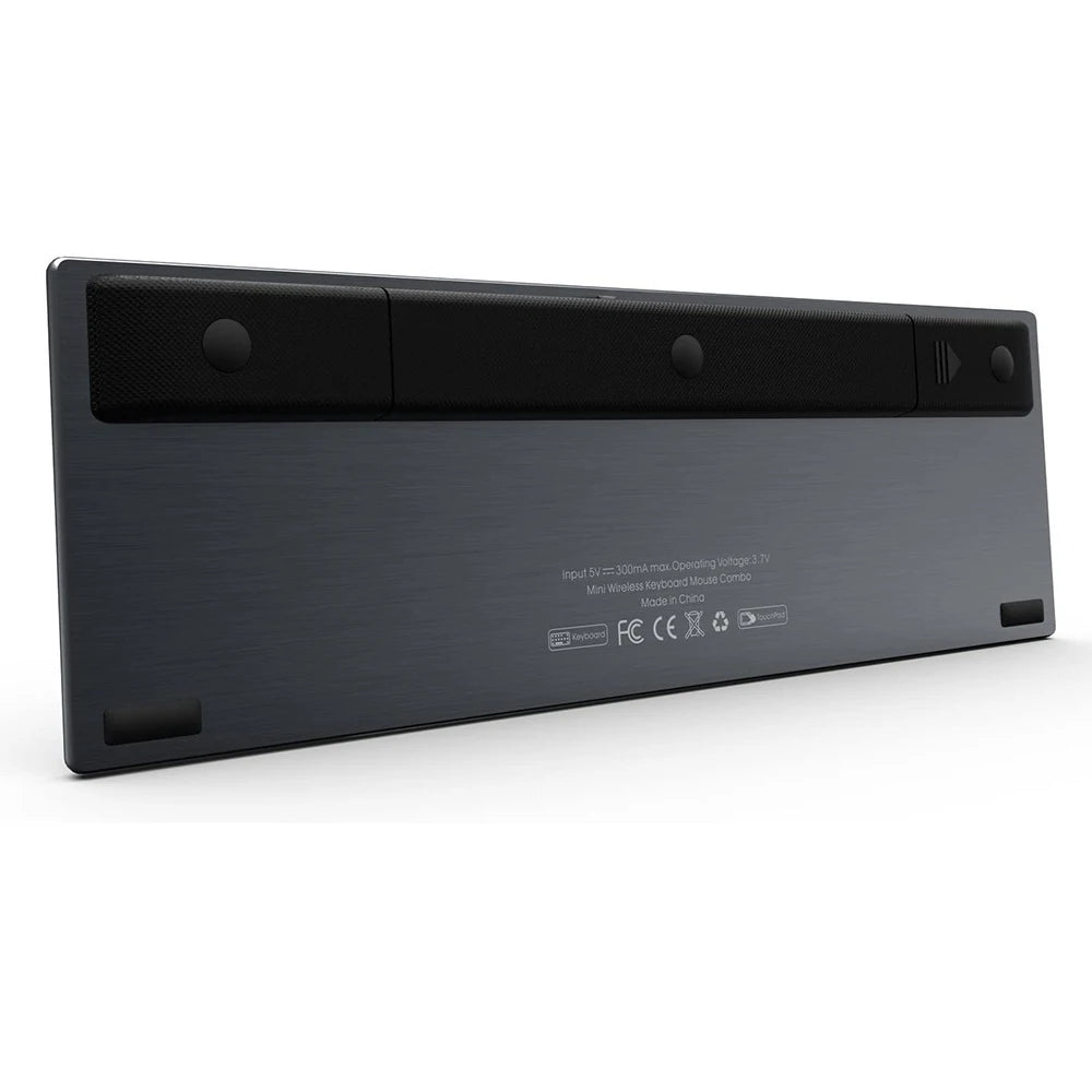 Teclado inalámbrico ruso, español, inglés y francés Rii K12+/i12+ Mini Keyboard con panel táctil para Android, laptop, PC y TV Box