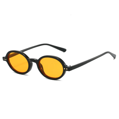 2026 Retro Small Round Frame Eyewear | Double Gold Rivet Accent | High-End Styling Sunglasses