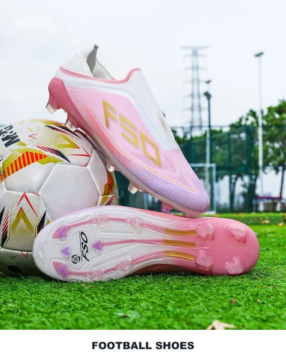 New Men's Soccer Shoes Hot-Selling Grass Cleats High-Quality Match Outdoor Football Boots Non-Slip Boys High-Top Lightweight Sneakers