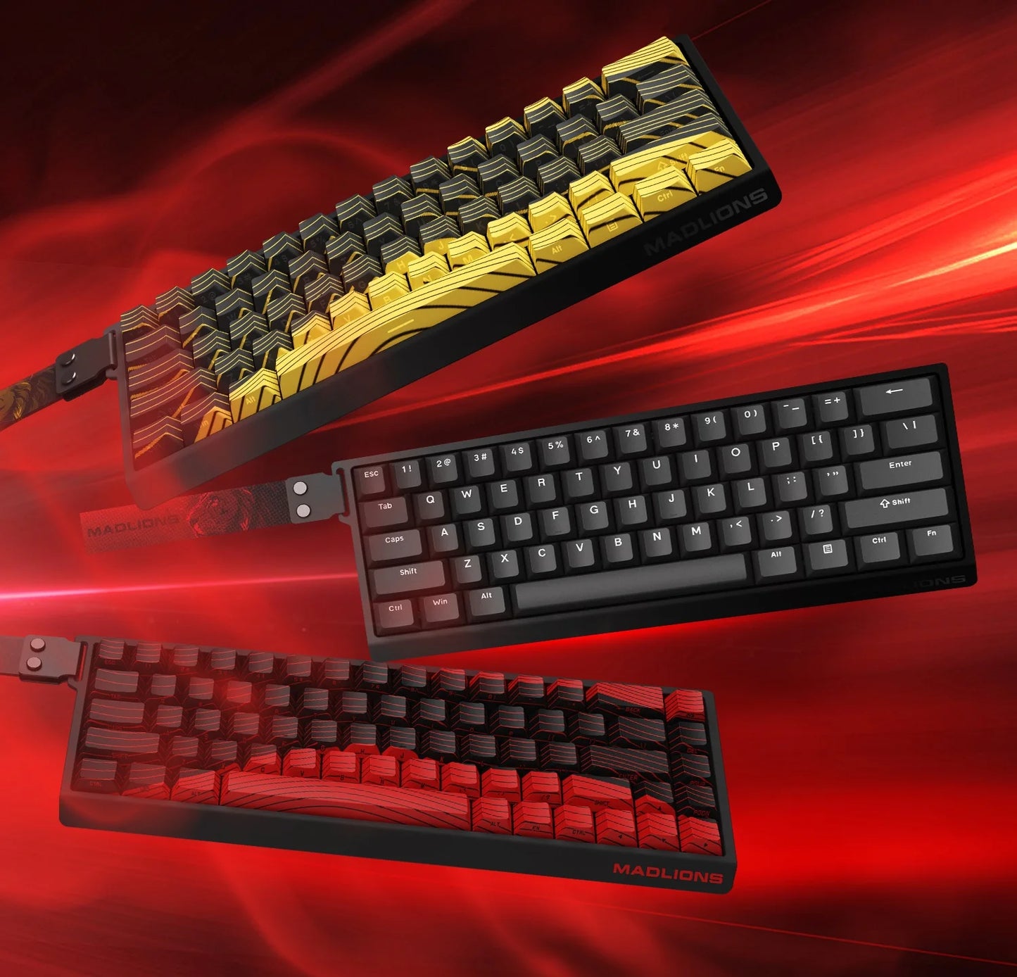 Madlions MAD 60/68 PRO Magnetic Switch Gaming Keyboard E-sport Custom Mechanical Aluminum Keyboard Ergonomics Accessories