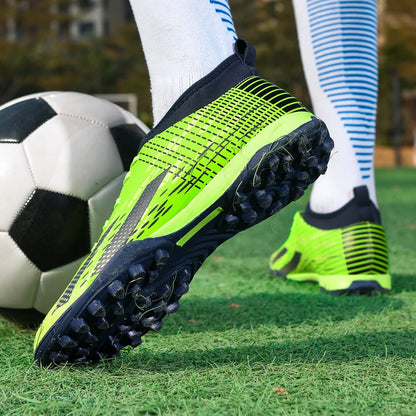New Men Soccer Shoes Futsal Indoor Football Boots Sport Match Training Kids TF Cleats Grass Ankle Hot-selling High-quality Light