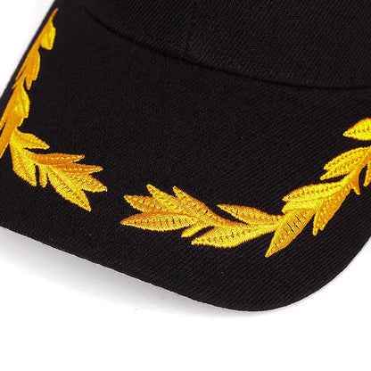 Herren-Baseballcap mit individuellem Logo, verstellbar, für Frühling und Herbst, einfarbig, mit Weizenähren-Stickerei, modische Trucker-Cap, Damen-Schirmmütze, Fs Sonnenhut