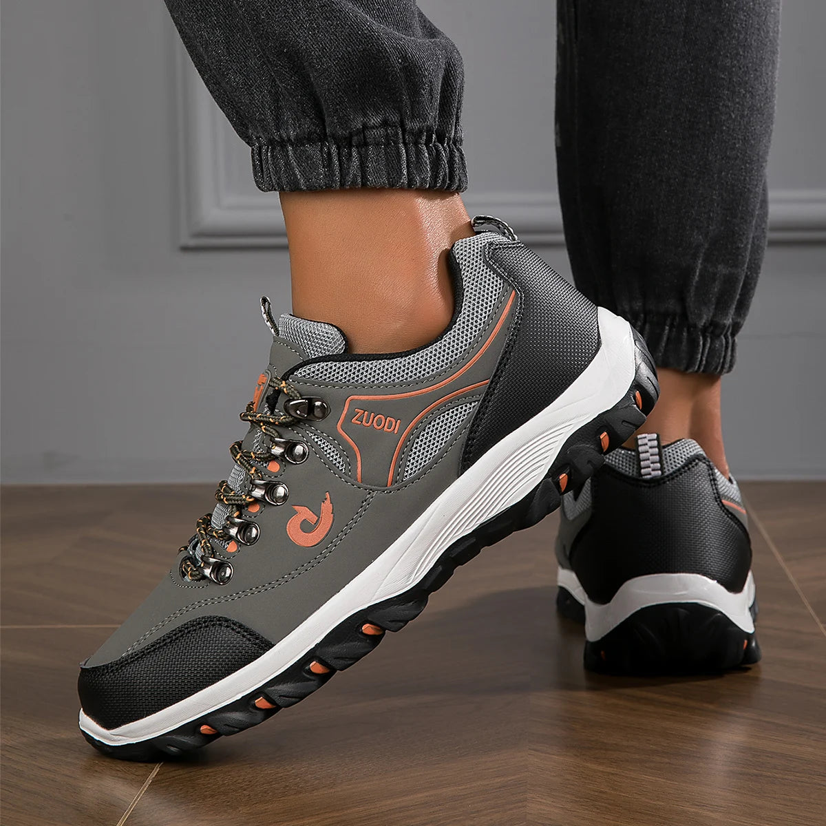 Zapatillas de senderismo para hombre nuevas, transpirables, ultraligeras y antideslizantes, para deportes al aire libre, camping y running