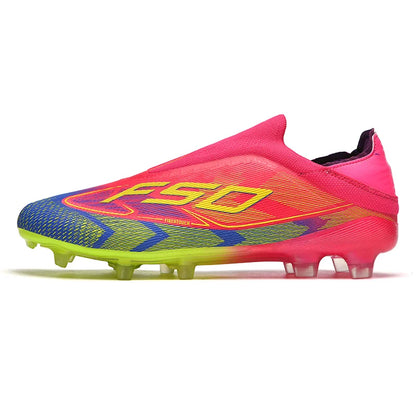 Men Soccer Shoes Cleats FG/TF Professional Original Women Football Boots Society Grass Indoor Training Unisex Non-Slip Sneakers.