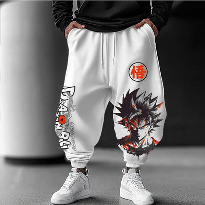 2026 Anime Saiyan Dragon Ball Summer Outdoor Sweatpants Harajuku Trendy Men Women Street Loose Casual Fashion Sports Cuffed Pants