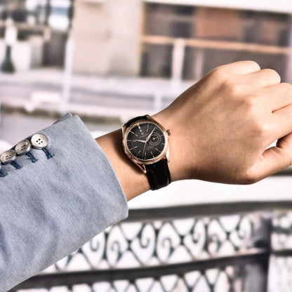 PAGANI Design PD1689 Men's Quartz Watch Japan VH65 Movement Sapphire Glass Leather Strap 20Bar Waterproof Men's Wristwatch