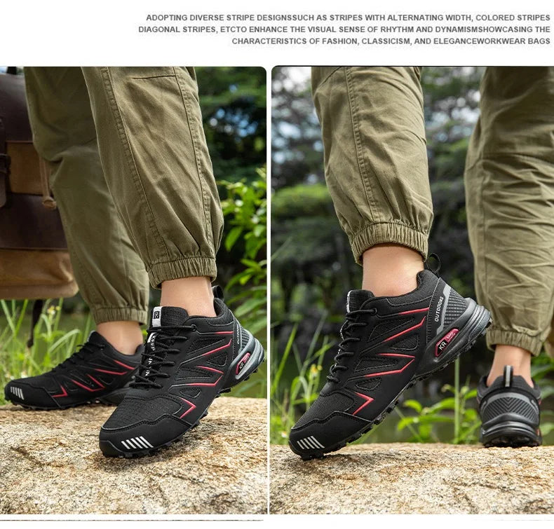 Men’s Lockless Cycling Shoes, Outdoor Mountain Cross-Country Non-Slip Hiking Shoes, Breathable Sports Shoes, Road Cycling Shoes
