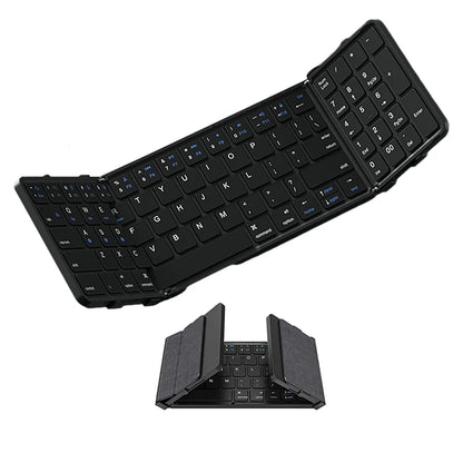 BOW Foldable Bluetooth Keyboard with Touchpad/Numberic Pad Portable Rechargeable Folding Wireless Keyboard for Tablet iPad