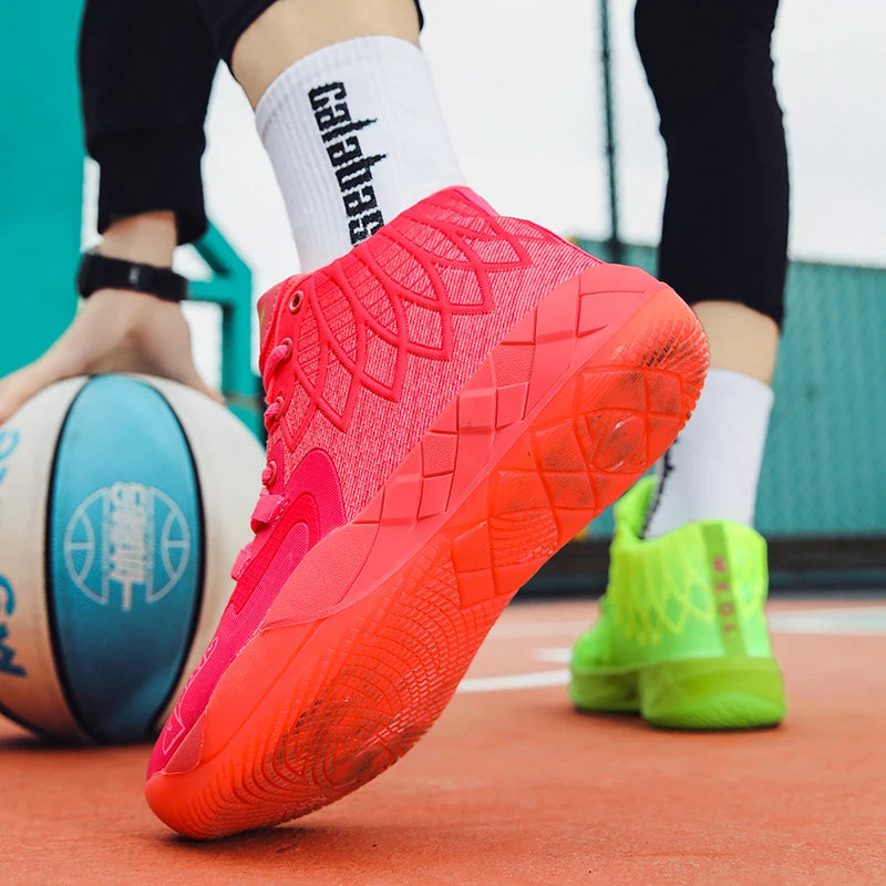 Youth Basketball Shoes for Actual Combat, Outdoor Comfortable Cushioning, Wear-Resistant, Fashionable, Breathable, High Quality