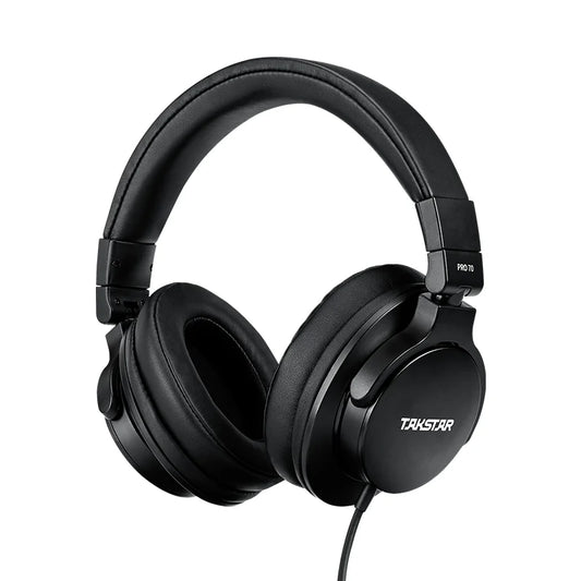 TAKSTAR PRO 70 Professional Studio Monitoring Headphones – Closed-Back Wired Over-Ear Headset for Music Production, DJ, Gaming & Recording