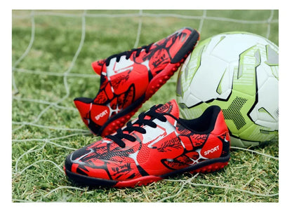 Children Soccer Shoes Sports Society Field Boy Football Shoes Futsal Fast Indoor Sneakers Original Ankle Cleats Football Boots
