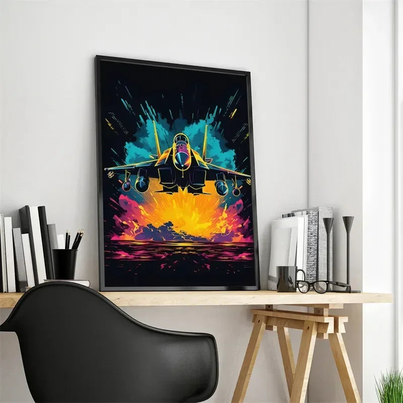 Pop Neon Video Game Character Poster Gamepad Headphones Football Basketball Canvas Print Wall Art Decor Gaming Room Decoration