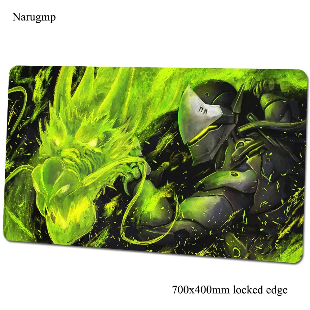 Tappetino mouse Overwatch 700x400x3mm, tappetino gaming anime con personalità per ufficio e notebook, tappetino da scrivania, regalo per ragazzo, pad mouse per giochi PC gamer