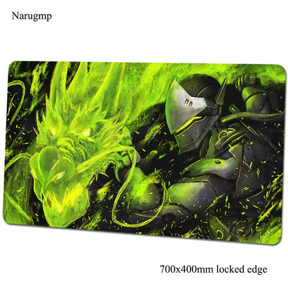 Tappetino mouse Overwatch 700x400x3mm, tappetino gaming anime con personalità per ufficio e notebook, tappetino da scrivania, regalo per ragazzo, pad mouse per giochi PC gamer