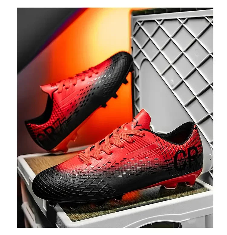 Low Cut Football Cleats Adopting Long TF Studs, Wear-resistant And Flexible, Suitable For Outdoor Field Sports