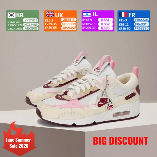 Nike Air Max 90 Classic Women's Running Shoes - Slip-Resistant, Durable, Lightweight, Comfortable for Daily Wear  FD4615-111