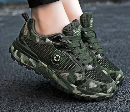 Men’s Camouflage Breathable Sports Shoes Comfortable Non-Slip Soft-Soled Shoes Suitable for Outdoor Activities
