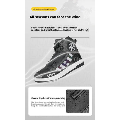Motorcycle Professional Protective Riding Boots Four Season New Fashion Breathable Anti-Slip Men's Outdoor Off-Road Riding Shoes