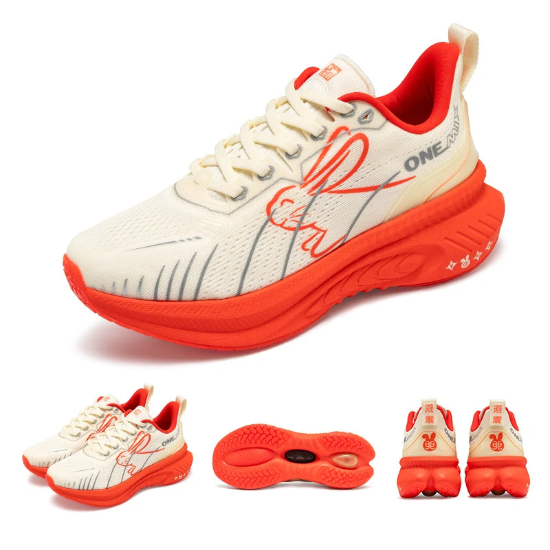 ONEMIX New Cushioned Running Shoes for Women Fall Winter Heavy Runners Lace-Up Women’s Jump Rope Dance Non-Slip Outdoor Sneakers