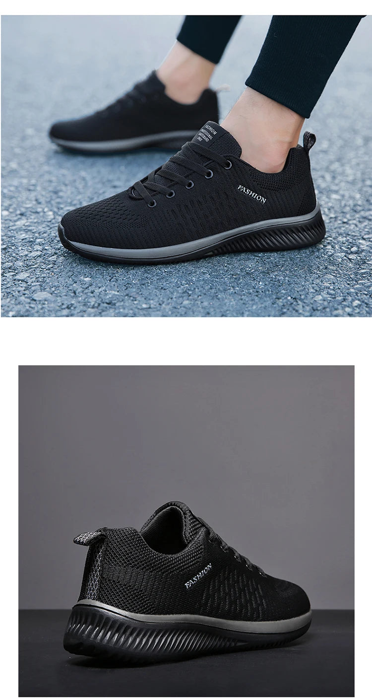 Atmungsaktive leichte Herren-Laufschuhe – bequeme Casual-Schuhe, Outdoor-Slipper und Walking-Sneaker