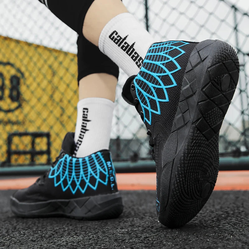 Youth Basketball Shoes for Actual Combat, Outdoor Comfortable Cushioning, Wear-Resistant, Fashionable, Breathable, High Quality