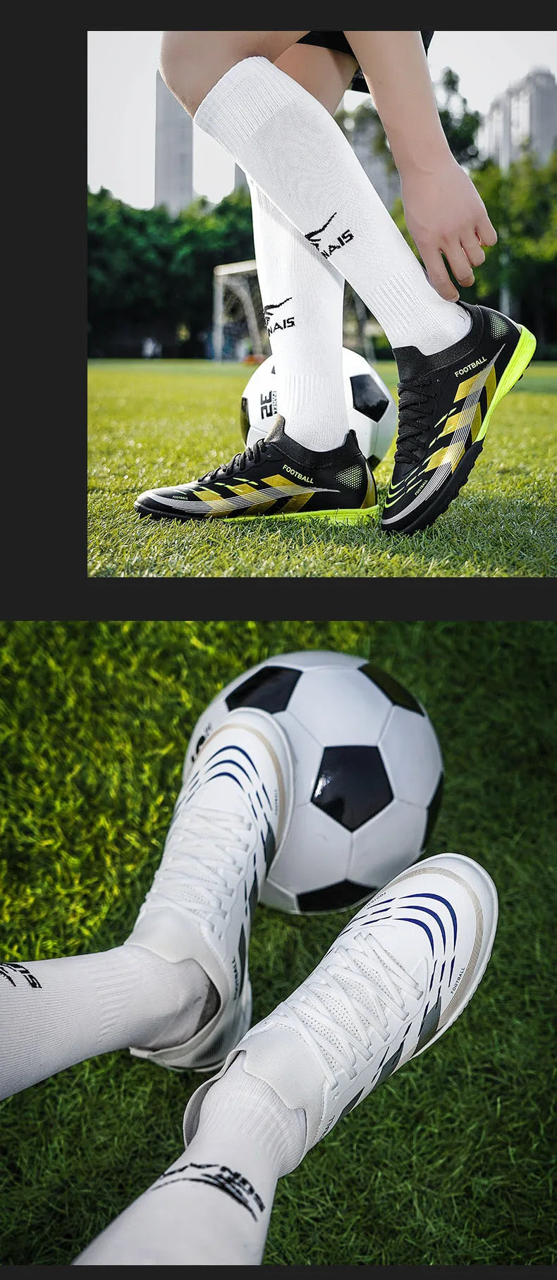 New Men Football Boots Professional Cleats Futsal Match Soccer Shoes Hot Sale TF/FG Unisex Ultralight Sneakers High-quality