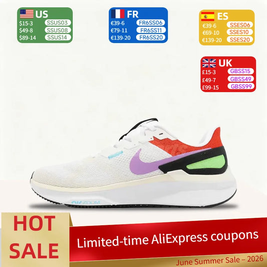 Nike Zoom Structure 25 Men's Running Shoes Stylish Cushioning, Versatile, Soft, Breathable Low-Top Running Shoes FV4867-100