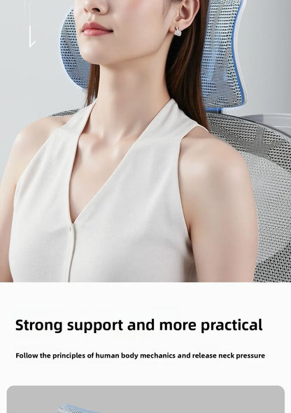 Adjustable Ergonomic Mesh Office Chair, Breathable High Back Computer Desk Chair with 6D Lumbar Support & Retractable Footrest