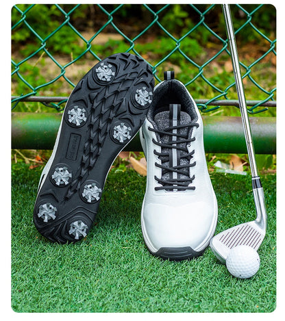 Hot Sale Leisure Golf Shoes Men's Waterproof Golf Spikes Sneakers Professional Non-Slip Golf Trainers Luxury Sports Shoes