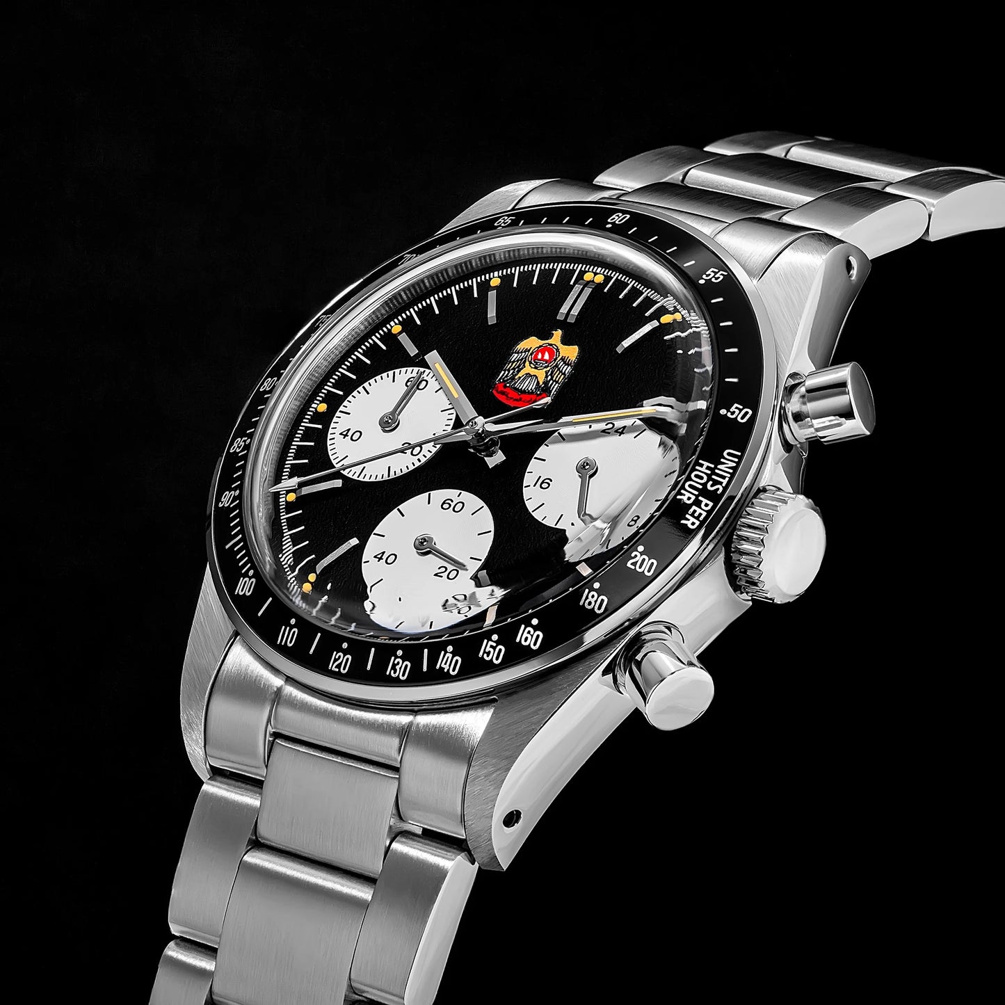 Thorn T010 37mm Quartz Watch VK63 Movement Men's Chronograph Watch Sapphire K9 Glass Luminous Waterproof Fashionable Retro Watch