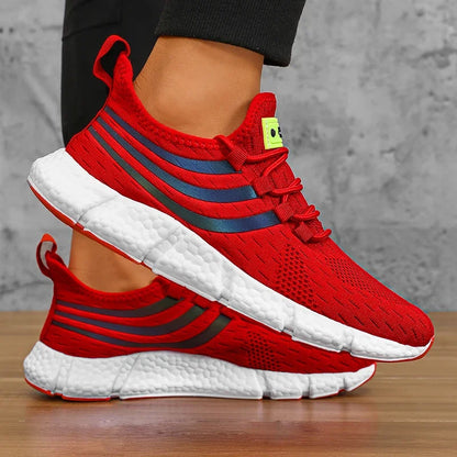 Men's Casual Sports Shoes Breathable Lightweight Sneakers Anti-Slip Flats Outdoor Running Walking Tennis Athletic Jogging Shoes