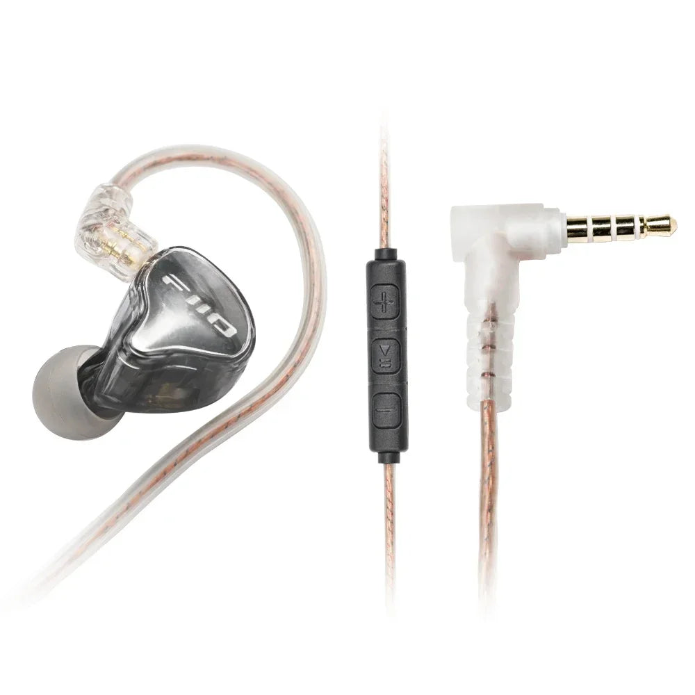 FiiO JD10 3.5mm / Type-C Wired In-Ear Earphone Hi-Res Audio HIFI Bass Stereo Music Earbuds Sport Gaming Headset