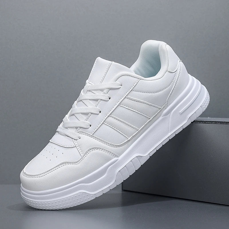 Plus Big Size 50 51 52 Men's Leather Sneakers Casual Sports Shoes Flat Skateboard Shoes Hot Sale for Dropshipping
