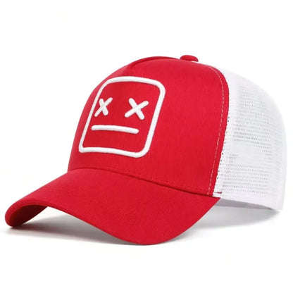 Unisex XX Embroidery Baseball Net Caps Adjustable Casual Hats Spring and Summer Outdoor Sunscreen Hat