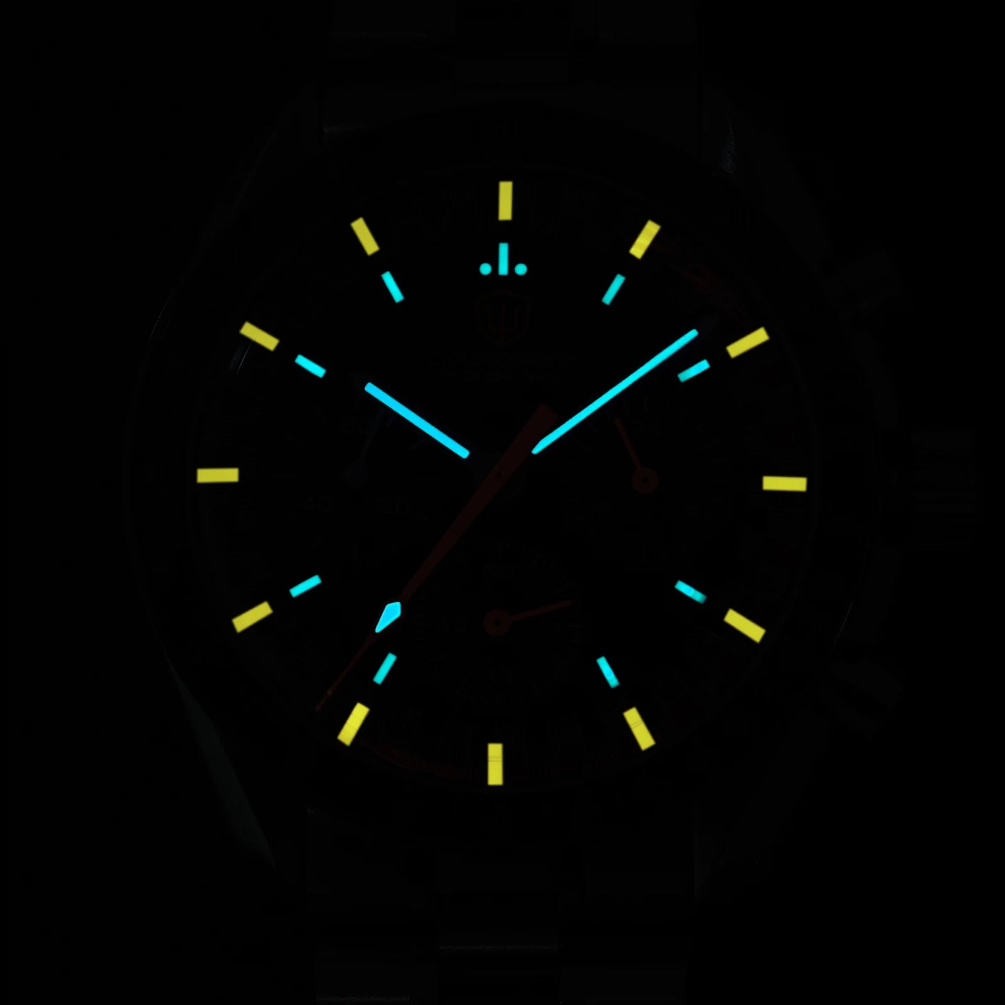 Orologio da uomo Watchdives New Wd1863 al quarzo VK63, cronografo con vetro zaffiro bombato, impermeabile, 39 mm, in acciaio, top brand, orologio business di lusso