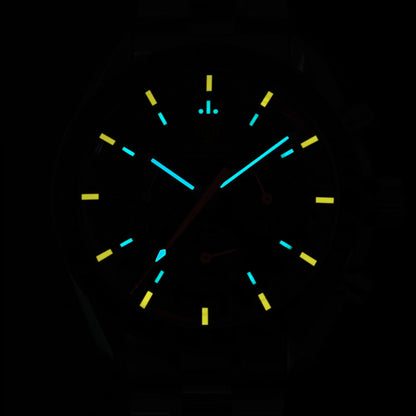 Orologio da uomo Watchdives New Wd1863 al quarzo VK63, cronografo con vetro zaffiro bombato, impermeabile, 39 mm, in acciaio, top brand, orologio business di lusso