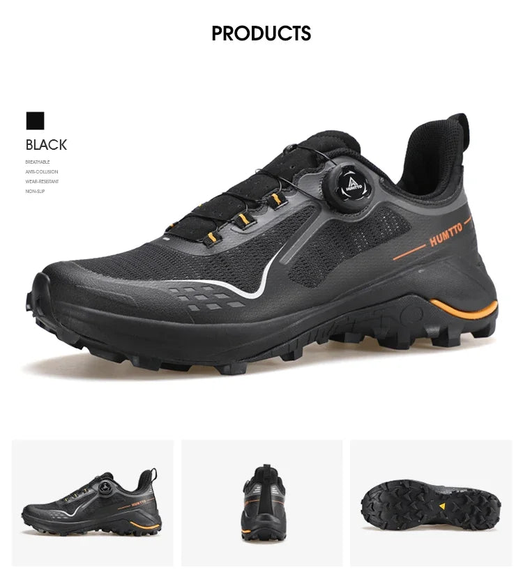 HUMTTO Men's Sneakers Luxury Designer Trail Shoes for Men Anti-slip Sports Hiking Sneaker Man Breathable Outdoor Trekking Boots
