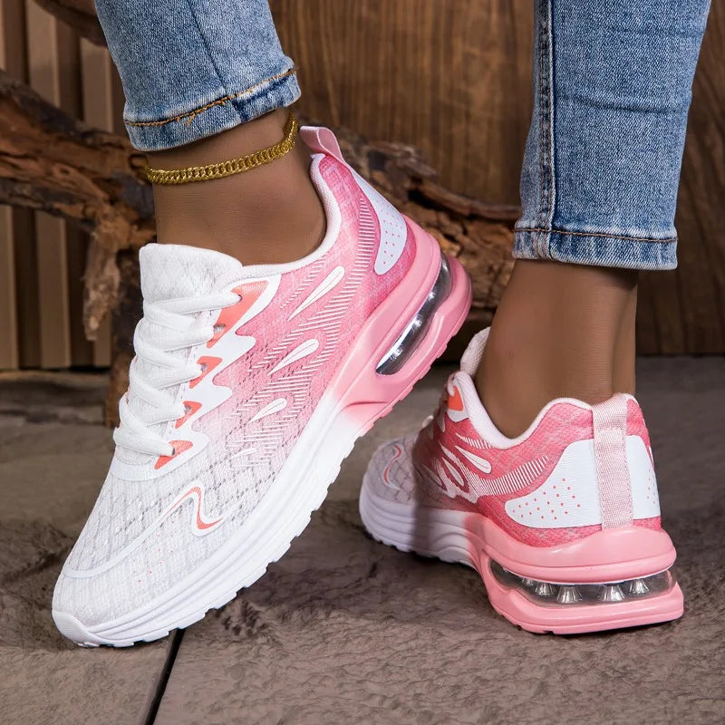 YRZL Women Sneakers Shoes Breathable Lightweight Running Shoes Non Slip Wear Resistant Comfortable Women's  Walking Shoes